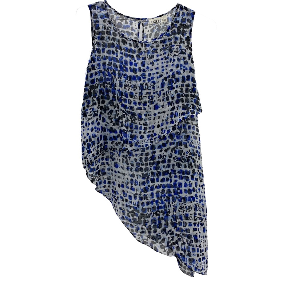 Cato printed blue/white blouse size S